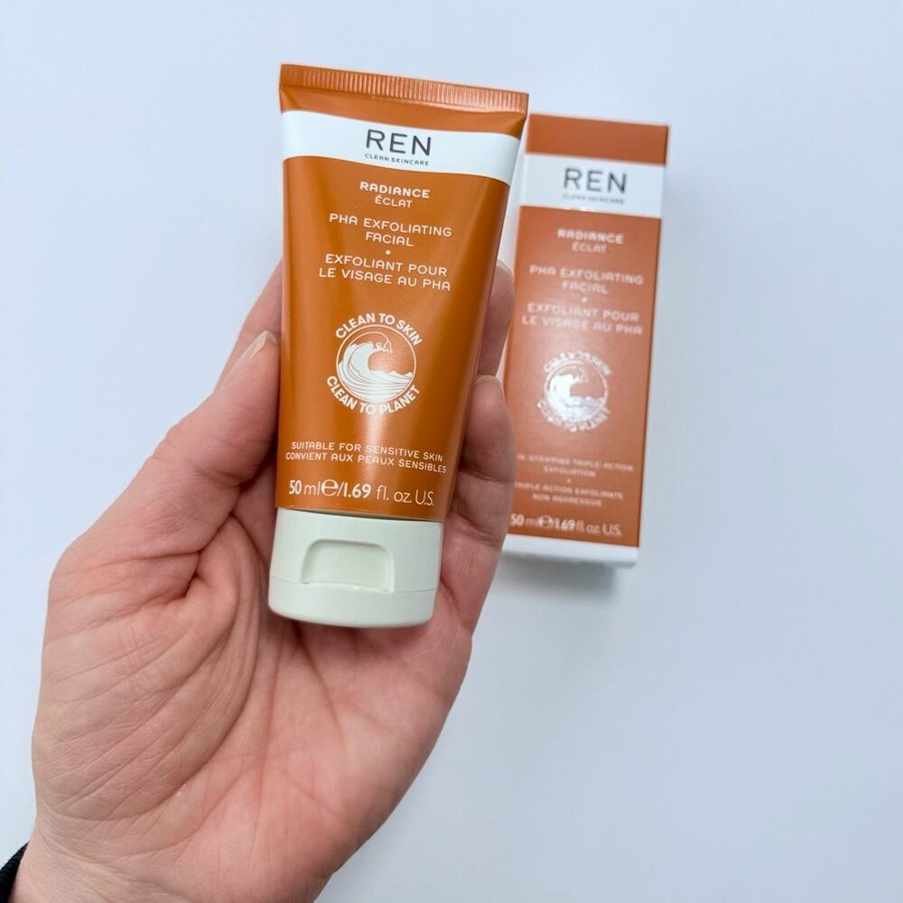 BNIB REN skincare RADIANCE PHA EXFOLIATING FACIAL A 2-min PHA & Vit C facial
